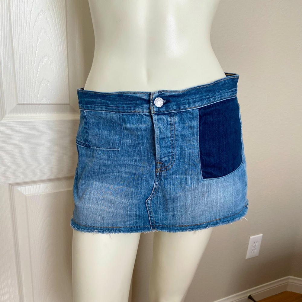 Levi’s Mini Denim Patchwork Skirt Size 28